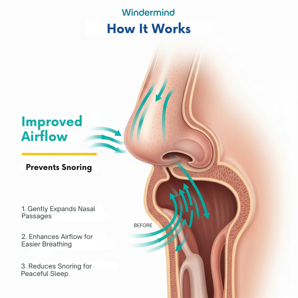 Windermind™ AirClip - The Secret to Silent, Restful Sleep