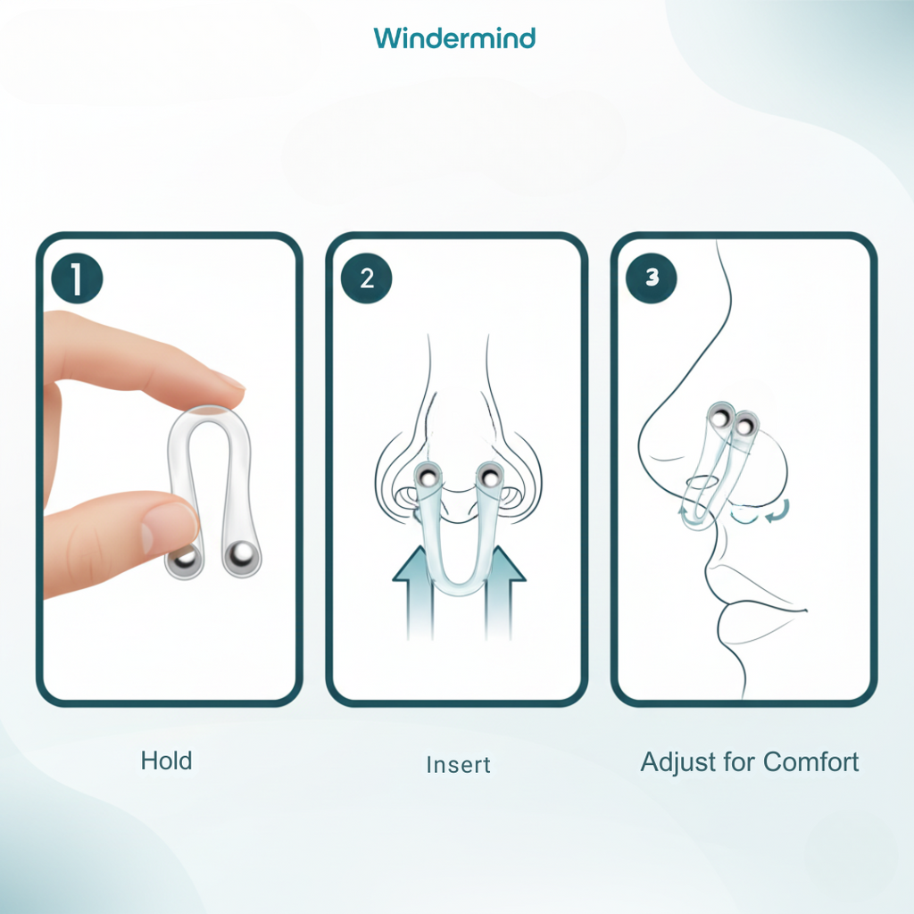 Windermind™ AirClip - The Secret to Silent, Restful Sleep