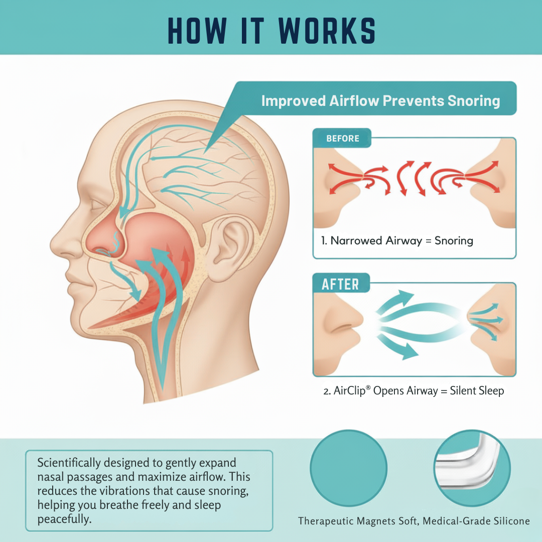 Windermind™ AirClip - The Secret to Silent, Restful Sleep