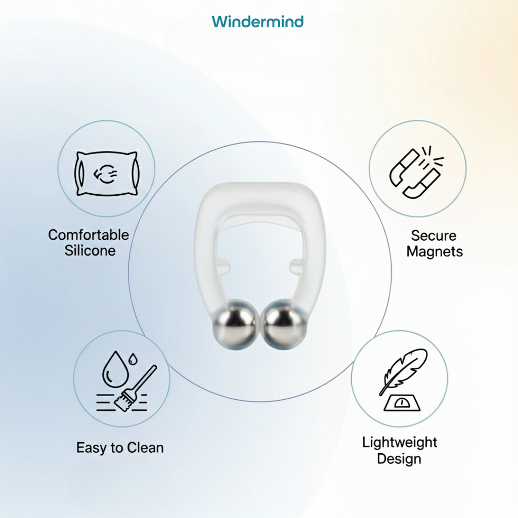Windermind™ AirClip - The Secret to Silent, Restful Sleep